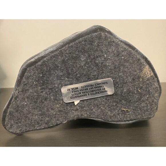 Tawana Dry Brush NATIVE AMERICAN Statue SIGNED Handpainted SUNDANCE Southwestern - Picture 8 of 10